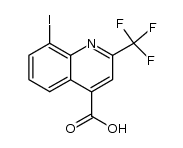 8-iodo-2-trifluoromethyl-4-quinolinecarboxylic acid Structure