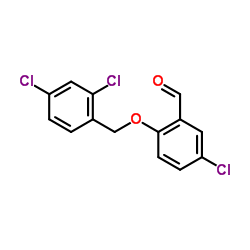 5-Chloro-2-[(2,4-dichlorobenzyl)oxy]benzaldehyde结构式