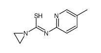 N-(5-methylpyridin-2-yl)aziridine-1-carbothioamide结构式