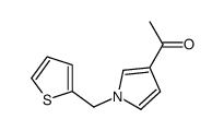 1-[1-(thiophen-2-ylmethyl)pyrrol-3-yl]ethanone Structure