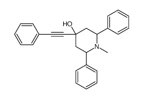 1-methyl-2,6-diphenyl-4-(2-phenylethynyl)piperidin-4-ol Structure