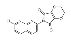 6-(7-Chloro-[1,8]naphthyridin-2-yl)-2,3-dihydro-[1,4]oxathiino[2,3-c]pyrrole-5,7-dione Structure