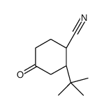 (1R,2R)-2-tert-butyl-4-oxocyclohexane-1-carbonitrile Structure