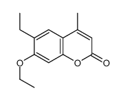 7-ethoxy-6-ethyl-4-methylchromen-2-one结构式