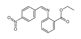 ethyl 2-[(4-nitrophenyl)methylideneamino]benzoate Structure