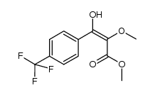methyl 3-hydroxy-2-methoxy-3-(4-(trifluoromethyl)phenyl)acrylate结构式