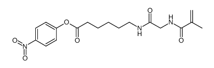 4-Nitrophenyl-6-(N-methacryloylglycylamino)caproat结构式