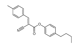 (4-butylphenyl) 2-cyano-3-(4-methylphenyl)prop-2-enoate Structure