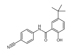 5-tert-butyl-N-(4-cyanophenyl)-2-hydroxybenzamide Structure