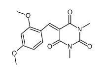 5-(2,4-dimethoxybenzylidene)-1,3-dimethylpyrimidine-2,4,6(1H,3H,5H)-trione Structure