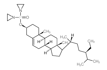 Stigmast-5-en-3-ol, bis(1-aziridinyl)phosphinate, (3.beta.)- Structure