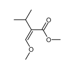 (Z)-2-Isopropyl-3-methoxyacrylsaeuremethylester Structure