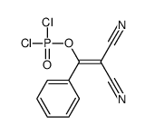 2-[dichlorophosphoryloxy(phenyl)methylidene]propanedinitrile结构式