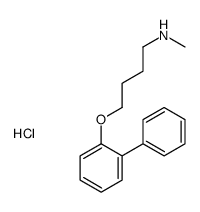 N-Methyl-N-(4-(2-biphenylyloxy)butyl)amine hydrochloride Structure