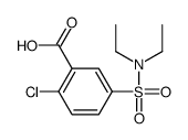 2-CHLORO-5-DIETHYLSULFAMOYL-BENZOIC ACID结构式