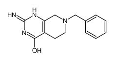 2-氨基-7-苄基-5,6,7,8-四氢吡啶并[3,4-d]嘧啶-4(3h)-酮结构式