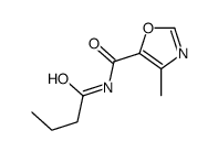 N-butanoyl-4-methyl-1,3-oxazole-5-carboxamide结构式
