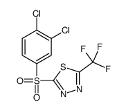 2-(3,4-dichlorophenyl)sulfonyl-5-(trifluoromethyl)-1,3,4-thiadiazole结构式