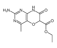 2-amino-4-methyl-7-oxo-7,8-dihydro-6H-pyrimido[5,4-b][1,4]oxazine-6-carboxylic acid ethyl ester Structure