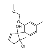 5-chloro-5-methyl-1-<2-(methoxymethoxy)-4-methylphenyl>cyclopent-2-en-1-ol Structure