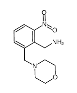 {[6-(morpholin-4-ylmethyl)-2-nitrophenyl]methyl}amine Structure