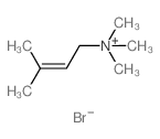 trimethyl-(3-methylbut-2-enyl)azanium结构式