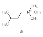 trimethyl-(3-methylbut-2-enyl)azanium Structure