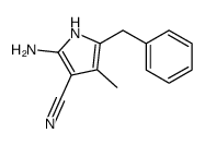 2-amino-5-benzyl-4-methyl-1H-pyrrole-3-carbonitrile Structure