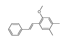 2-Methoxy-4,5-Dimethylstilben Structure