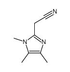 2-(1,4,5-trimethylimidazol-2-yl)acetonitrile结构式
