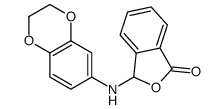 3-(2,3-dihydro-1,4-benzodioxin-6-ylamino)-3H-2-benzofuran-1-one Structure