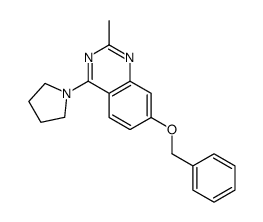 2-methyl-7-phenylmethoxy-4-pyrrolidin-1-ylquinazoline Structure