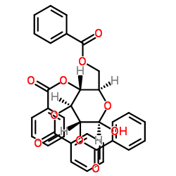 2,3,4,6-Tetrabenzoyl-β-d-glucopyranose Structure