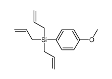 (4-methoxyphenyl)-tris(prop-2-enyl)silane结构式