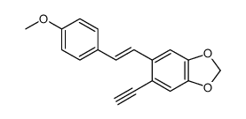 5-ethynyl-6-[2-(4-methoxyphenyl)ethenyl]-1,3-benzodioxole Structure