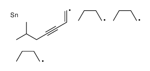 tributyl(6-methylhept-1-en-3-ynyl)stannane结构式