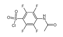 4-Acetamido-tetrafluorbenzolsulfonylchlorid结构式