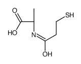 (2S)-2-(3-sulfanylpropanoylamino)propanoic acid Structure