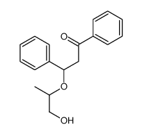 3-(1-hydroxypropan-2-yloxy)-1,3-diphenylpropan-1-one结构式