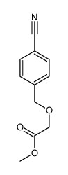 methyl 2-[(4-cyanophenyl)methoxy]acetate结构式