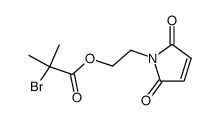 2-bromo-2-methylpropionic acid 2-(2,5-dihydro-2,5-dioxo-1H-pyrrol-1-yl)ethyl ester结构式