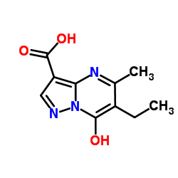 Pyrazolo[1,5-a]pyrimidine-3-carboxylic acid, 6-ethyl-7-hydroxy-5-methyl- (9CI) structure