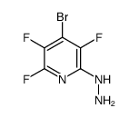 4-BROMO-2,3,5-TRIFLUORO-6-HYDRAZINOPYRIDINE structure