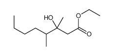 ethyl 3-hydroxy-3,4-dimethyloctanoate结构式