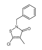 2-benzyl-5-chloro-4-methyl-isothiazol-3-one结构式