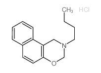 2-butyl-1,3-dihydrobenzo[f][1,3]benzoxazine,hydrochloride Structure