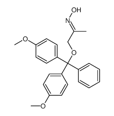 N-[1-[bis(4-methoxyphenyl)-phenylmethoxy]propan-2-ylidene]hydroxylamine Structure
