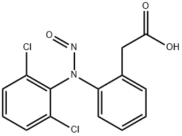 Benzeneacetic acid, 2-[(2,6-dichlorophenyl)nitrosoamino]- picture