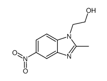 2-(2-methyl-5-nitro-benzoimidazol-1-yl)-ethanol结构式