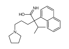 α-(1-Methylethyl)-α-(1-naphthalenyl)-1-pyrrolidinepentanamide结构式